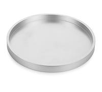 Hanobe Plateau de Service Bois: Rustique Plat Decoratif Rond Petit Marron Cafe Plateaux Perles Boho Mini Table Plats Ferme Deco pour Repas Canapé Cuisine, 30cm
