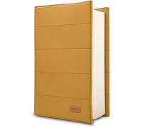 HANOI Collection® Housse pour livres de lecture ajustable et rembourrée. Housse de transport pour livres rembourrée. Couverture de livres, Protection pour livres. (Jaune, Grande)