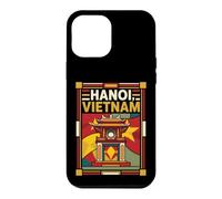 Hanoi Drapeau du Vietnam Temple Landmark Vintage Voyage Art Coque pour iPhone 12 Pro Max
