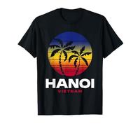 Hanoi Vietnam Capitale Vietnamienne Style rétro années 80 T-Shirt