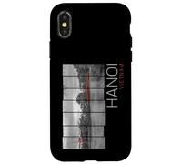 Hanoï Ville Vietnam Rétro Panorama Vintage Souvenir Vacances Coque pour iPhone X/XS