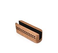 Hanol Natural Acacia Wood Vertical Stand for Laptops & Tablets â€“ Stylish Desk Organizer for Apple, Microsoft, Gaming Devices (8" X 2.3" X 2.5")