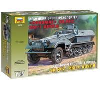 Hanomag Sd.Kfz.251/1 Ausf.B 1:35 Kit De Modèle En Plastique ZVEZDA