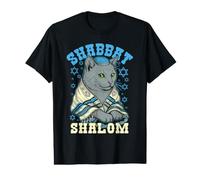 Hanoukka, Chat juif, Shabbat Shalom, Hanoukka drôle, Meowzel T-Shirt Graphique avec Valeur