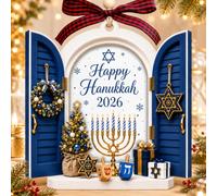 Hanoukka Ornements, ornements de Noël juifs - Cadeaux spirituels de Hanoukka