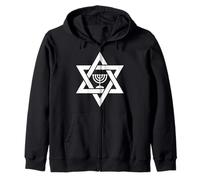 Hanoukkia Menora Étoile de David Israël Judaïsme israélien Sweat à Capuche