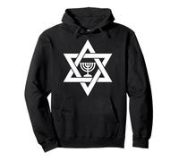 Hanoukkia Menora Étoile de David Israël Judaïsme israélien Sweat à Capuche