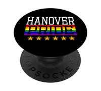Hanover Pride Drapeau Arc-en-Ciel Gay Lesbienne Queer LGBT PopSockets PopGrip Adhésif
