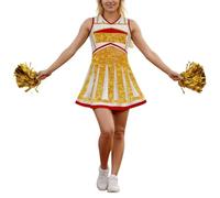 Hanraz Costume de Formule 1 pour femme - Costume de pom-pom girl - Tenue festive à thème - Vêtements sexy - Carnaval - Uniforme - Crop Top confortable - Robe de fête