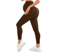 Hanraz Leggings pour femmes enceintes 2025 Taille haute Pantalons de grossesse Opaque Bandeau abdominal Leggings de grossesse Vêtements de maternité Hautement élastiques Respirants Pantalon de