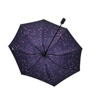 Hanraz Parapluie de poche robuste : protection UV et résistant aux tempêtes. Idéal pour la randonnée/l'extérieur. Léger, résistant à la pluie et au soleil, Lilas B, taille unique
