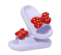 Hanraz Sandales de bain pour enfants - Plates - Filles - Garçons - Mules - Sandales de plage - Antidérapantes - Cozy - Chaussures de bain - Chaussures de douche | Eva, 24-36 EU, 111-violet, 26