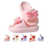 Hanraz Sandales de bain pour enfants - Plates - Filles - Garçons - Mules - Sandales de plage - Antidérapantes - Cozy - Chaussures de bain - Chaussures de douche | Eva, 24-36 EU, 111-rose clair, 28
