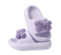 Hanraz Sandales de bain pour enfants - Plates - Filles - Garçons - Mules - Sandales de plage - Antidérapantes - Cozy - Chaussures de bain - Chaussures de douche | Eva, 24-36 EU, Violet clair (111), 28