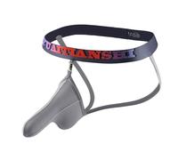 Hanraz String Hommes Éléphant Plug anal Sous-vêtements Drôle Sexy Hommes Tanga String Transparent Lingerie Slip Lingerie Érotique Lingerie Sexy, gris, XL