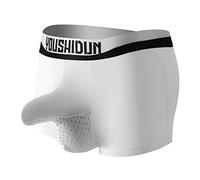 Hanraz String pour hommes Éléphant Plug anal Sous-vêtements drôles Thong Culottes érotiques Lingerie Sexy Lingerie Sexy Vêtements Sissy Vêtements Tanga Hommes, A02 blanc., XXL