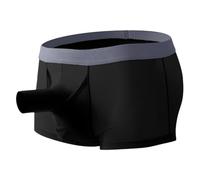 Hanraz String pour hommes Éléphant Plug anal Sous-vêtements drôles Thong Culottes érotiques Lingerie Sexy Lingerie Sexy Vêtements Sissy Vêtements Tanga Hommes, A01 noir., XXL