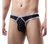 Hanraz String Tanga Hommes Latex Pantalon Cuir - Gay Lingerie Transparente Hommes Sous-vêtements Rétro Plug Anal Swingerclub Tenue Thong, argenté, XXL