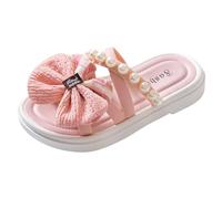 Hanraz Tongs de bain pour enfants Chaussures de douche douces et légères Pantoufles unisexes Chaussures de bain Filles Garçons Chaussures plates nuages à claquettes | Eva, 24-36 EU, Rose (119), 31