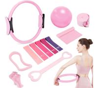 Hanrd Kit Pilates Essentials,13Pcs Kit Pilates Portable Maison, Kits De Yoga Et Pilates, pour Pilates, pour Musculation