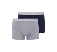 Hanro Boxers 'Essentials' bleu foncé / gris chiné, Taille M