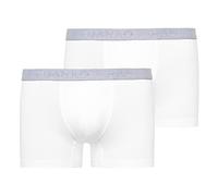 Hanro Cotton Essentials/Pants TwoPack Caleçon, Blanc-Blanc (0101), S (Taille Fabricant: S) (Lot de 2) Homme
