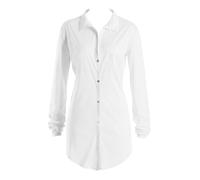 Hanro Chemise de nuit ' Cotton Deluxe 90cm ' blanc, Taille M
