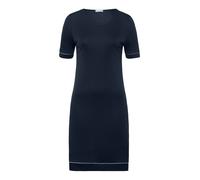 Hanro Chemise de nuit ' Natural Comfort 90cm ' bleu foncé, Taille S