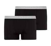 Hanro Cotton Essentials/Pants TwoPack Caleçon, Noir-Noir (0019), M (Taille Fabricant: M) (Lot de 2) Homme