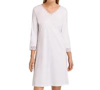 Hanro - Moments - Femme - Vêtements de Nuit - Chemise de Nuit - Coton - Avec Dentelle, Blanc., XL