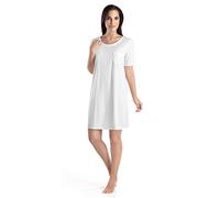 Hanro Nachthemd 1/2 Arm 90 cm Chemise de Nuit, Blanc (White 0101), Medium (Taille Fabricant: M) Femme