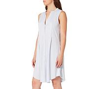 Hanro Nachthemd o.Arm 90 cm Chemise de Nuit, Bleu (Blue Glow 0511), Large (Taille Fabricant: L) Femme