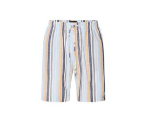 Hanro Pantalon de pyjama ' Night & Day ' bleu clair / jaune / gris / blanc cassé, Taille XXL