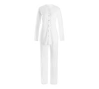 Hanro Pyjama ' Cotton Deluxe ' blanc, Taille M