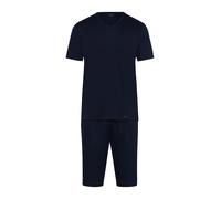 Hanro Pyjama court 'Night Selection' bleu marine, Taille XXL