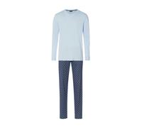 Hanro Pyjama long ' Night & Day ' bleu clair / bleu foncé, Taille XXL