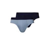Hanro Slip ' Cotton Essentials ' bleu marine / bleu clair, Taille XL