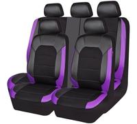 HANROOG Housse Siege Voiture Cuir pour Citroen C4/C4 Pallas/C4 Entreprise/C4 VTS/C4 Bioflex/C4 HDI, Cuir Imperméable Anti-Rayures Respirant Quatre Saisons Pièces Automobiles,Purple