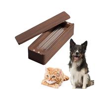 HanryDong Boîte commémorative en bois de noyer, collection Cat Whiskers, faite à la main, souvenir naturel pour poils d'animaux