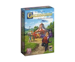 Hans im Glück Carcassonne - Cirque et Artistes (édition 2025), 10e Extension, Jeu Familial, 2-6 Joueurs, 7+ Ans, 45 Minutes, Allemand