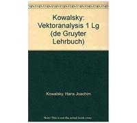 Vektoranalysis Hans-Joachim Kowalsky (Auteur)