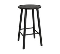 Hans K Tabouret de bar ZigZag 78 cm Lasuré noir