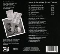 Koller,Hans - Free Sound Quintet