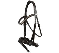 Hans Melzer Bridon Calgary, combiné suédois surligné en marron, rênes incluses Full = Cheval