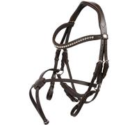 Hans Melzer Bridon Calgary, mexicain souligné en marron, rênes incluses Full = Cheval