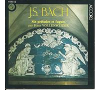 Hans Vollenweider : Bach - Six Preludes Et Fugues Bwv 532, 534, 535, 536, 543, 548 [Rare]