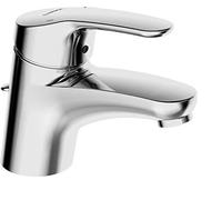 Hansa 1102283 7833814 Mix Mitigeur de lavabo à levier simple avec garniture/tuyau de pression flexible Chromé