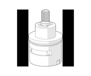 Hansa - 59913468 monture céramique Robinet d'arrêt/inverseur intégré Tempra Style P/58429103