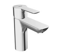 Hansa - Mitigeur de lavabo Hansaligna, sans vidage, dispositif de sécurité, saillie 108 mm, chromé