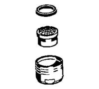 Aérateur Hansa M28x1 D chromé 59907198 chromé